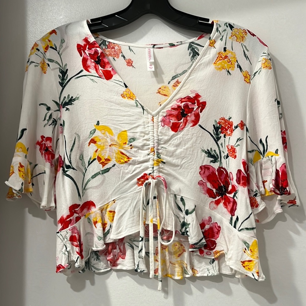 Floral Flowy Crop Top